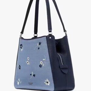 Kate Spade Leila Floral Embroidered Medium
Triple Compartment Shoulder Bag